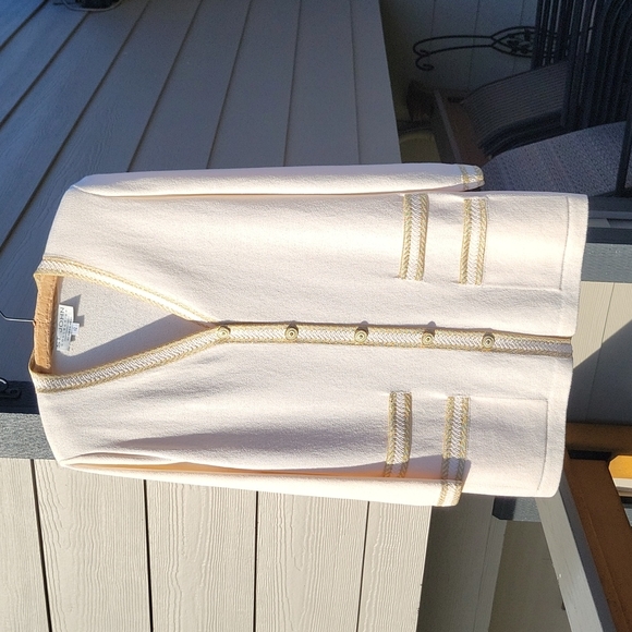 St. John Button Down Santana Knit Cardigan Sweater - Picture 6 of 11